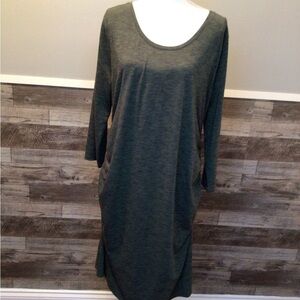 2xl long sleeve green dress. (0053)